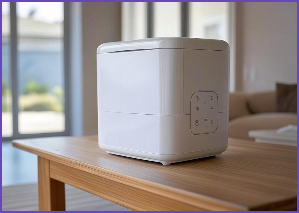 에어메이드 가열 열풍자동건조 복합식 아쿠아마린 가습기 9L AMH-9002 40㎡, AMH-9002, 화이트 - 이미지 1